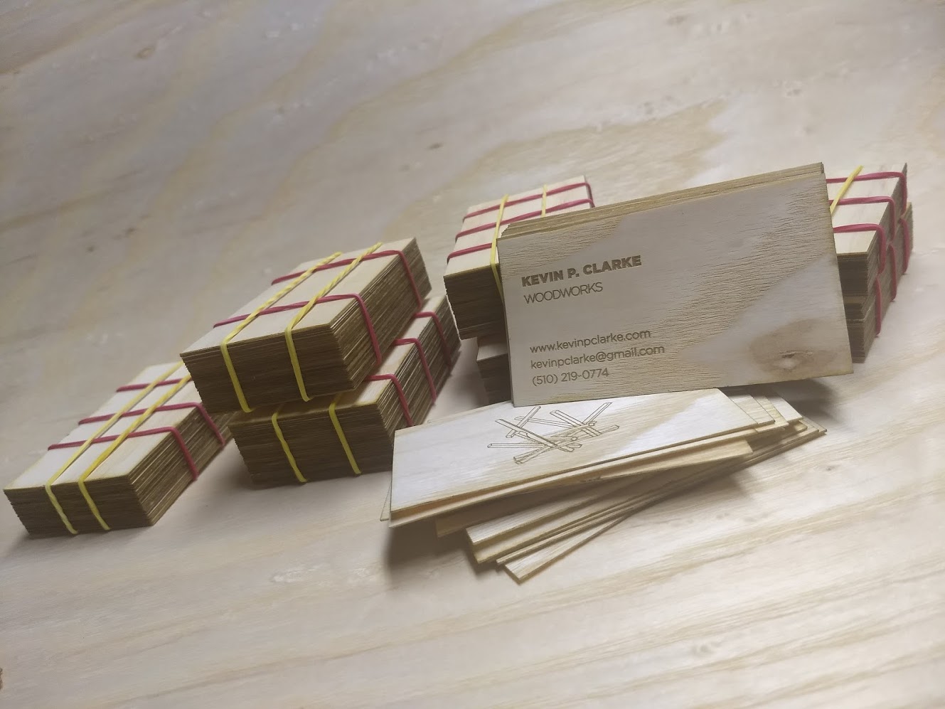 Custom Wooden Business Cards